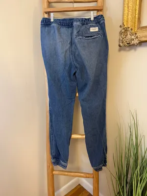 Abercrombie & Fitch Denim Jean Joggers Medium Vintage Y2K thumbnail 8