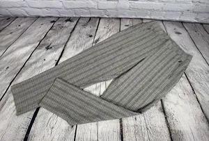 Women's DKNY Black/Gray/Cream Plaid Stretch Dress Pants Size 6 (B4) thumbnail 1
