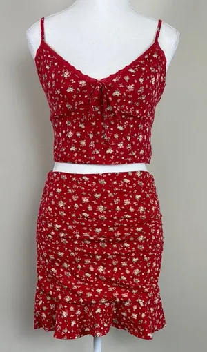 NWT Tiger Mist‎ Red Floral Set thumbnail 1