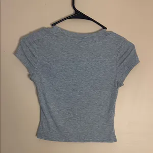 Classic Heather Gray Crop Tee - Women's Short Sleeve Top thumbnail 2