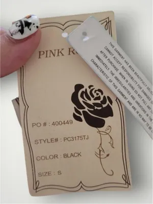 Pink Rose Black Sequin Skater‎ Skirt thumbnail 6