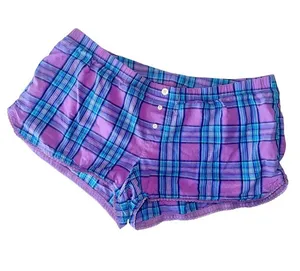 Y2K Xhilaration Plaid Pajama Micro Mini Booty Shorts! thumbnail 1