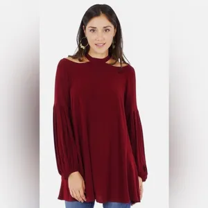 Free People Drift Away Cold Shoulder Tunic Top / Dress thumbnail 4
