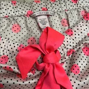 Victoria’s Secret Polka Dot satin Pajama Pants Pink Dots Large thumbnail 6