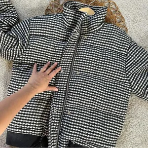 Tularosa X Revolve Ansley Puffer Houndstooth Wool Blend Jacket Coat Size XS thumbnail 7