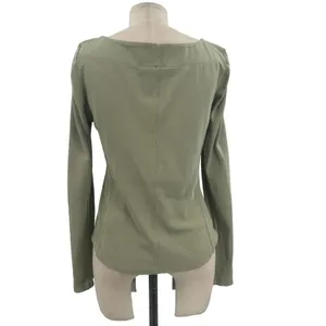 Free People Looking Back Lace-Up Top Sage Green Size Medium‎ thumbnail 8