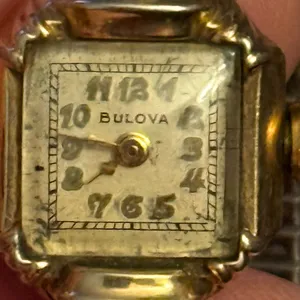 Vintage Bulova 10K gold filled mechanical windup watch thumbnail 7