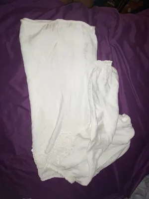 ISABELLA RODRIGUEZ White Long Sleeve Off-Shoulder Top with Lace Trim Size XL thumbnail 5