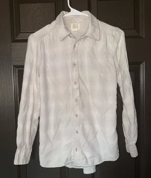 Billabong Light Gray Casual Button Down Shirt thumbnail 1