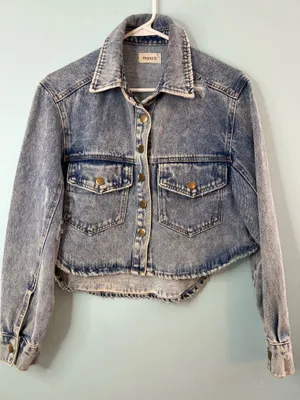 Women’s Mono B faded blue denim jackets small thumbnail 11