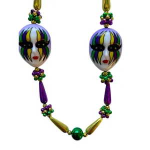 Mardi Gras New Orleans Specialty Beads Faces Parade Throw New Vtg Bundle Lot 2 thumbnail 1