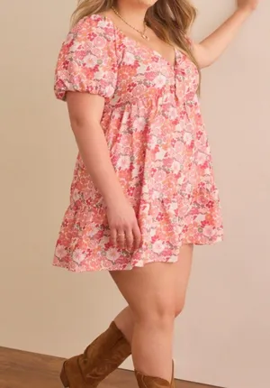 Altar'd State NEW Arula Floral Dress Plus Size X / 0X / XL NWT thumbnail 1
