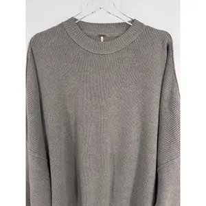 Free People Easy Street sweater women's M crew slouchy oversized rib knit tunic thumbnail 5