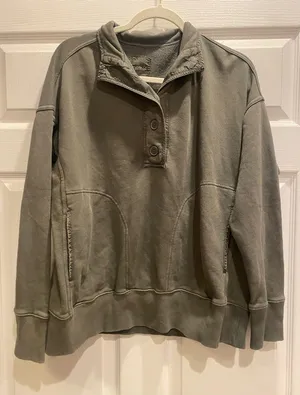 Aerie Olive Green Sweatshirt thumbnail 1