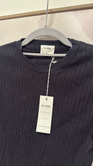 Redone black ribbed sweater thumbnail 4