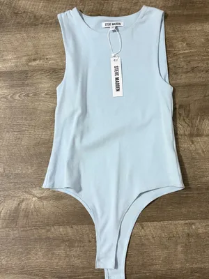 Women’s Steve Madden Light Blue  One-Piece Bodysuit thumbnail 4