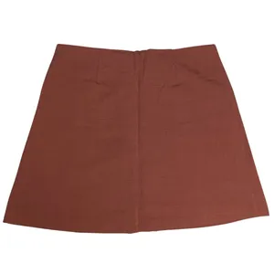 WeWoreWhat‎ Blazer Skirt Brown Button Front Asymmetrical A-Line Size S thumbnail 2