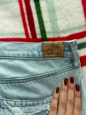 American Eagle Outfitters Highest Rise 90s Boyfriend Distressed Light Wash thumbnail 3