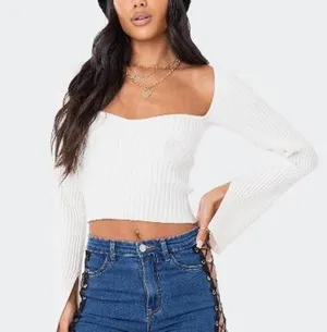 Robbie Sweetheart Knitted Top small nwt edikted thumbnail 1