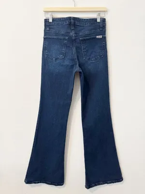 Joes Jeans High Rise Flare Leg Denim Size 27 Dark Wash Blue Retro Western Boho thumbnail 10