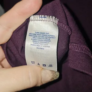 Lands' End Plum Purple Longsleeve cowlneck Shirt. Size XL thumbnail 4