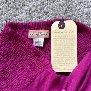 Band of the Free Strapless Fuchsia Party Dress thumbnail 6