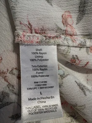 Frye Floral Button-Front sleeveless Maxi Dress White with Pink & Olive large thumbnail 8