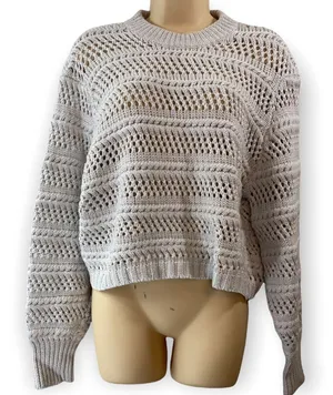 Wilfred Marino Wool Chunky Open-Knit Sweater Size M thumbnail 1