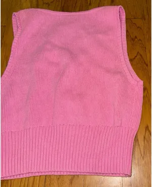 Brand New PacSun LA Hearts Knit Light Pink Crop Top Women’s Size Large thumbnail 9
