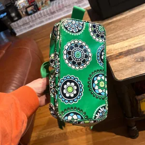 Vera Bradley CUPCAKES GREEN MINI COOLER Lunch‎ Snack Adjustable Strap green thumbnail 2