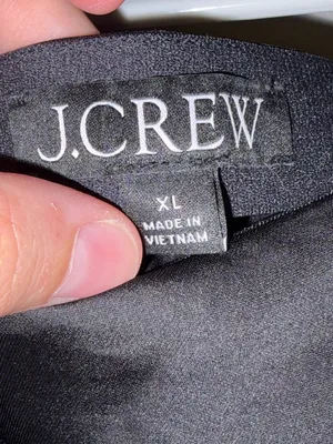 J Crew black satin midi skirt size XL classic wardrobe staple minimalist neutral thumbnail 6