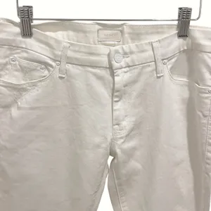 MOTHER The Looker Broken Mirror White Skinny‎ Jeans Women's Size 30 thumbnail 4
