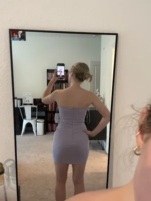 American Threads Purple Cocktail Dress thumbnail 3