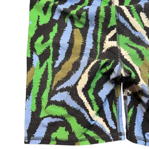 Diane Von Furstenberg X Target Womens Bike Shorts Disco Zebra Green Multi Medium thumbnail 8