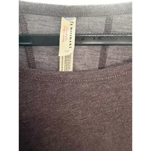 FP Movement Free‎ People Wild Graphic Mesh Sleeve Tee Brown Charcoal Small thumbnail 3
