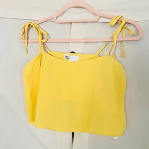 Superdown Melody Tie Cami Tank Top Yellow thumbnail 6