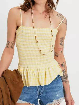 NWT Free People Sundance Tank Top | Boho Sleeveless Knit Top thumbnail 1
