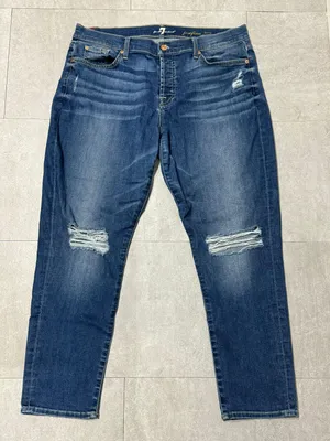 7 For All Mankind Josefina Skinny Boyfriend Jeans thumbnail 1