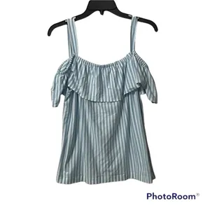 ✨ 2xHP✨Striped off-the-shoulder tank top✨ thumbnail 5