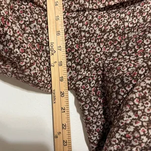 Abercrombie & Fitch Floral Puff Sleeve Blouse Size XS Brown thumbnail 6