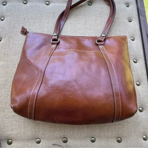 Patricia Nash Brown Leather Tote Bag thumbnail 9