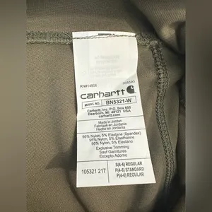 CARHARTT FORCE FITTED LIGHTWEIGHT ANKLE LENGTH LEGGING color Olive SIZE S thumbnail 5