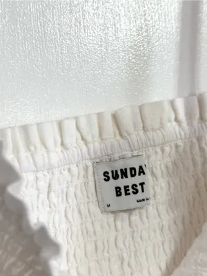 Aritzia Sunday Best Smocked Tank Top Medium thumbnail 3