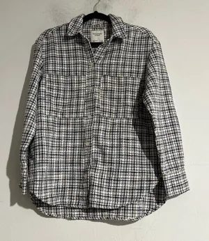 Abercrombie & Fitch Plaid Oversized Button Front Shirt Jacket Small thumbnail 1
