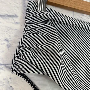 Cupshe striped black white high waist swim bottom small NWT thumbnail 4