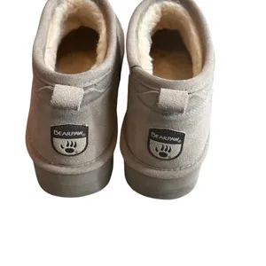 Bearpaw Size 9 Retro Super Shorty Platform Bootie Mushroom Beige Fur Lined Suede thumbnail 7