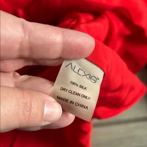 Alexis Vibrant Red Ruched Sleeve Blouse thumbnail 5
