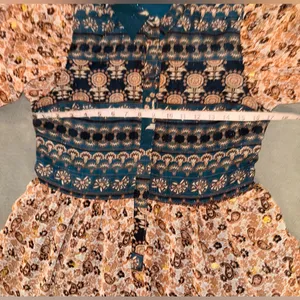 Gorgeous aureum small medium fall jewel tone print button maxi dress thumbnail 7