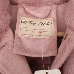 Free People Jacket Women's XS We The Free Mauve Faux Fur Plush NEW thumbnail 2