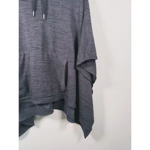 Athleta Blissful Poncho Hoodie Pullover S/M Gray Athleisure Lounge Casual Lagen thumbnail 8